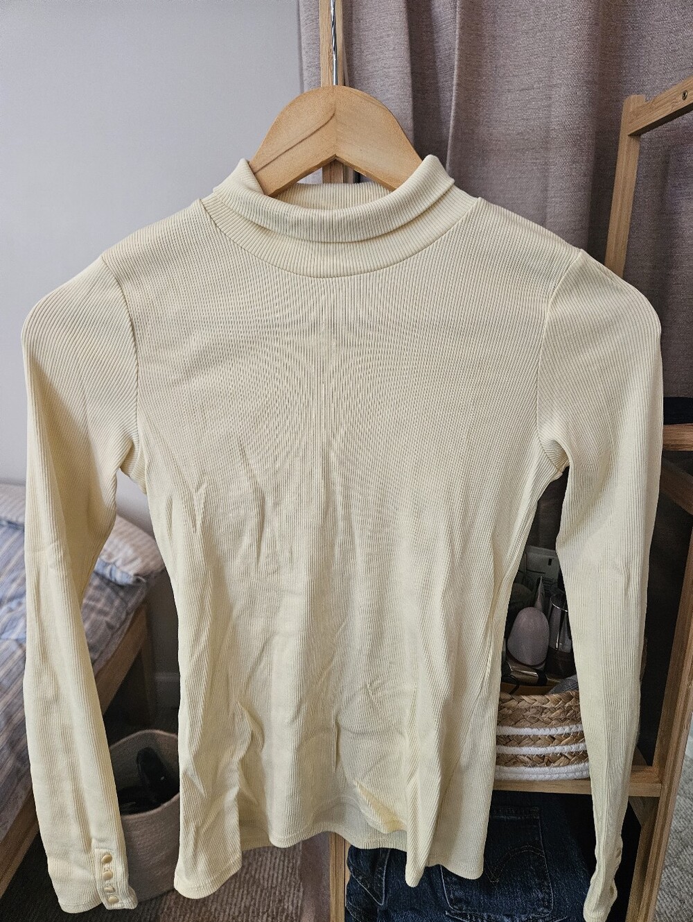 Sezane Felix Jumper Pastel Yellow - Size XS